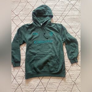 iets Frans Hoodie Green Embroidered Streetwear USA Tokyo International Size L